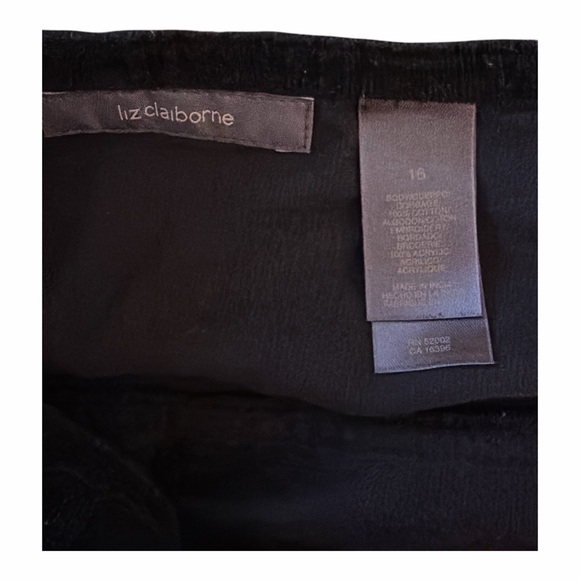 Liz Claiborne‎ Black Textured Tiered Mini Skirt Size 16 Boho Classic MN1 - Picture 5 of 5